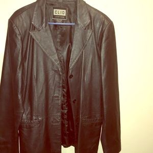 100% leather Clio jacket